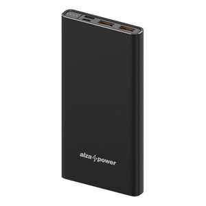 AlzaPower Metal 10000 mAh Fast Charge + PD3.0 - fekete kép
