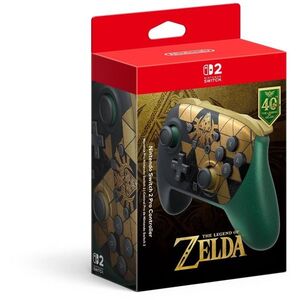 Nintendo Switch 2 Pro Controller - The Legend of Zelda 40th Anniversary Edition kép