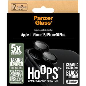 PanzerGlass HoOps Ceramic Apple iPhone 16/16 Plus fekete titán kép