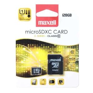 Maxell Micro SDXC memóriakártya adapterrel, 128GB, Class 10 kép