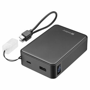 Sandberg Nano Powerbank 20000 PD20W, 20000mAh, USB-C, kijelző, fe... kép