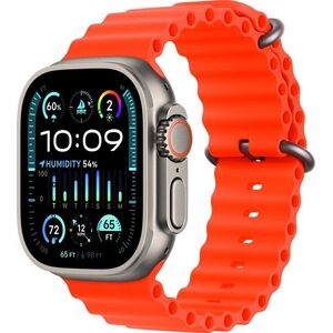 Apple Watch Ultra 2 49 mm - titántok, narancssárga óceán szíj kép