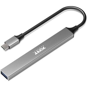 PORT CONNECT USB-C HUB, 4× USB + 1× USB-C 100W PD, ezüst kép