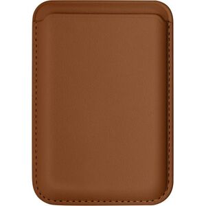 AlzaGuard PU Leather Card Wallet Compatible with Magsafe - konyakbarna kép