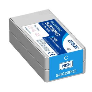 Epson SJIC22P(C) C3500 Tintapatron Cyan 32, 5ml , C33S020602 kép