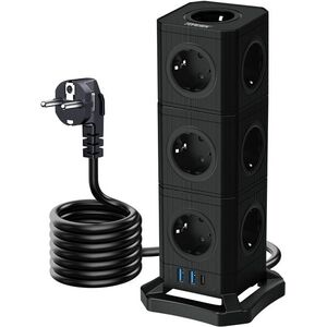 Toprek USB Vertical Power Strip TP-VE3U13E kép