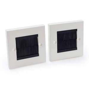 OneConcept Kábeltakaró, 2 darabból álló készlet, kb. 86 x 86 mm kép