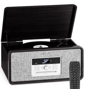 Auna Bella Ann, sztereó rendszer, lemezjátszó, DAB+/UKW rádió, USB, bluetooth kép