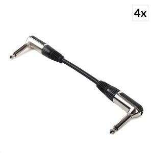 FrontStage 4 x patch kábel, 6, 35 mm jack, 15 cm, szögletes kép