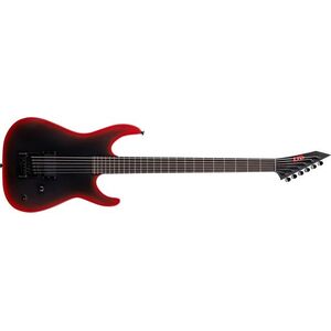 ESP LTD M-6 Baritone ET Black Metal ET II Black Redburst Satin kép