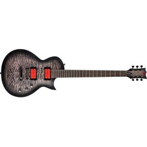ESP LTD BB-200 Baritone QM STBLKSB Satin kép