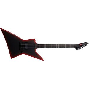 ESP LTD EXL-7 Baritone Black Metal Black Redburst Satin kép