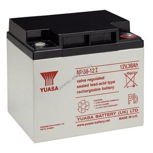 Yuasa NP NP38-12I 12V 38Ah M5 menetes VdS AGM ólom akku kép
