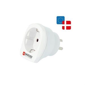 SKROSS utazó adapter, Dánia, PA70, fehér kép