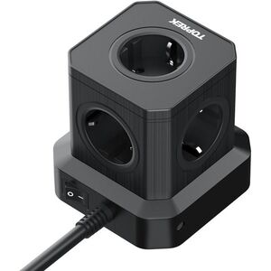 Toprek USB Vertical Power Strip TP-VE5U5E-PD kép