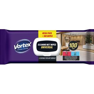 VORTEX univerzális háztartási törlőkendő, 100 db kép