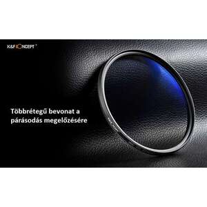 K&F Concept Classic Series CPL cirkuláris polár szűrő, 62 mm kép