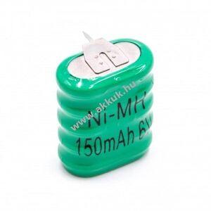 Gombakku típus 5/V150H (5cellás) 3pines NI-MH 6V 150mAh kép