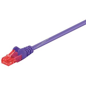 Goobay CAT-6 U/UTP patchkábel 15m ibolya CCA (rézbevonatú alumínium) kép