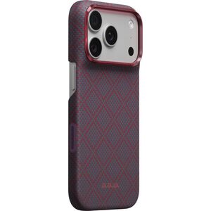 Pitaka Edge Argyle Blue's Red iPhone 18 Pro tok kép