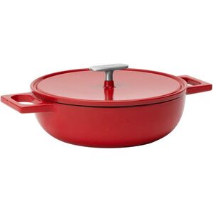 FABINI Mattia 3.0 Standard tálaló tegame serpenyő, fedővel, 26cm, fényes piros kép