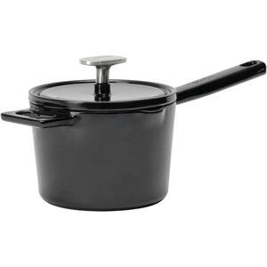 FABINI Mattia 3.0 Standard öntöttvas szószos serpenyő, fedővel, 14cm, 1, 65l, fényes fekete kép