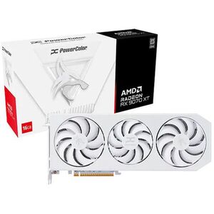 PowerColor Radeon RX 9070 XT Hellhound Spectral White OC 16GB GDDR6 256bit (RX9070XT 16G-L/OC/WHITE) kép