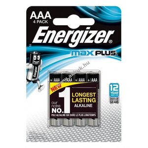 ENERGIZER Max Plus micro elem alkáli AAA 4db/csom kép