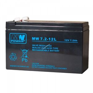 Ólom akku 12V 7.2Ah (MW Power) típus PS1270 kép
