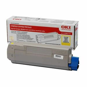 OKI sárga toner C5850/5950 szériához / sárga / 6k (43865721) kép