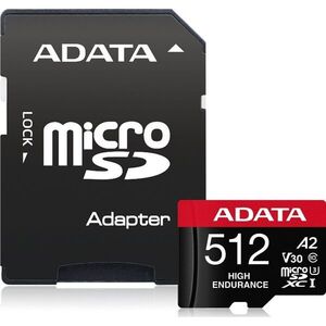 ADATA High Endurance 512 GB MicroSDXC UHS-I Class 10 memóriakártya kép