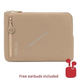 Golla laptop tok 14col 35.5cm kávé Bluetooth fejhallgatóval (szín véletlenszerű) amíg a készlet tart kép