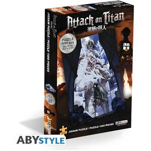 Attack on Titan - Mikasa vs Female Titan - puzzle kép
