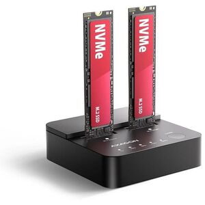AXAGON ADSA-M2C22L, Dual M.2 NVMe SSD Docking and Cloning Station, USB-C 20 Gbps kép