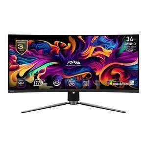 MSI Monitor GAMING MAG 341CQP QD-OLED Ívelt 34" UWQHD 3440x1... kép