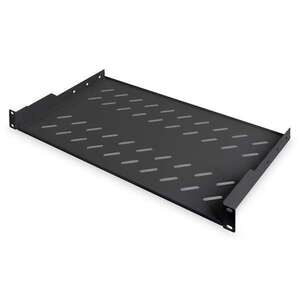 DIGITUS 19" Rack Polc - 1U - Fekete - 15kg Teherbírás kép