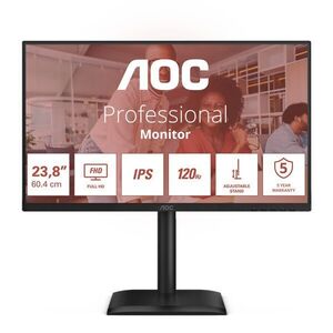 AOC 24E4U számítógép monitor 60, 5 cm (23.8") 1920 x 1080 pix... kép