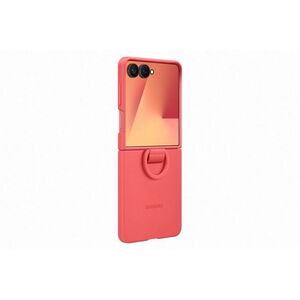 Samsung Galaxy Z Flip7 piros szilikon tok ujjgyűrűvel kép