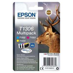 Epson T1306 Multipack Cyan Magenta Yellow tintapatron eredeti C13... kép