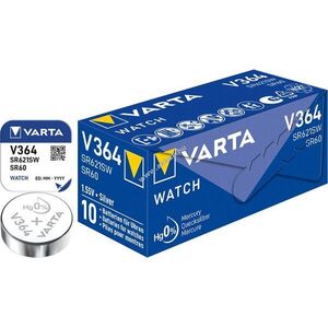 Varta Watch SR60 V364 1, 55V 10db/csomag gombelem ezüst-oxid-cink kép