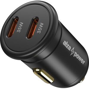 AlzaPower autós töltő C530 2xUSB-C Power Delivery 35W fekete kép