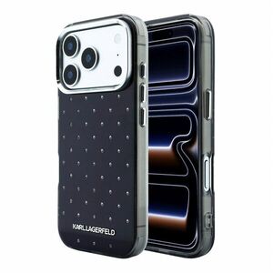 Karl Lagerfeld IML Rhinestones Allover iPhone 18 Pro Max fekete tok kép