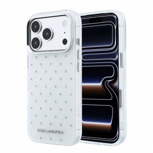 Karl Lagerfeld IML Rhinestones Allover iPhone 18 Pro Max fehér tok kép