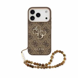 Guess PU 4G Metal Logo Strap iPhone 18 Pro Max barna tok kép