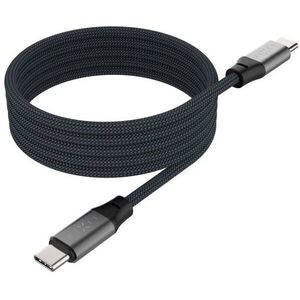 FIXED Magnetic Cable USB-C to USB-C - PD, 1, 2m, USB 2.0, 240W, szürke kép