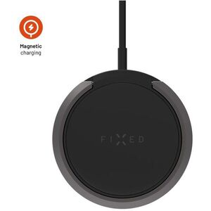 FIXED MagPad 2 Töltő MagSafe rögzítés támogatással és állvánnyal, 15 W, fekete kép