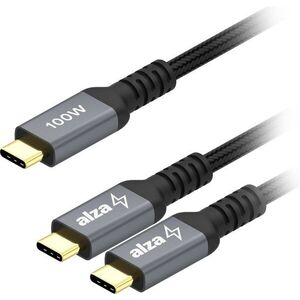 AlzaPower AluCore USB-C to Dual USB-C 2.0, 100W, 1, 5m, asztroszürke kép