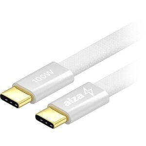 AlzaPower AluCore AluCore Flat Magnetic USB-C to USB-C 2.0, 100W, 1, 5m, ezüst kép