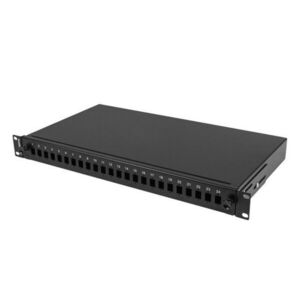 Lanberg FOP1-24SS-LDB 19" Patch panel - 24 port kép