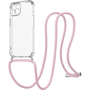 AlzaGuard Luxe Lanyard Case iPhone 15 rózsaszín tok kép